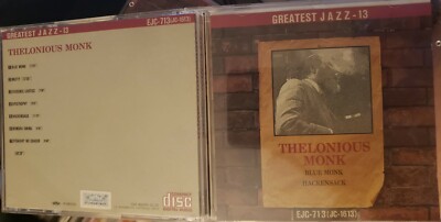 Thelonious Monk IMPORT JAPAN JASRAC CD EJC-713 FAST SHIP FROM USA