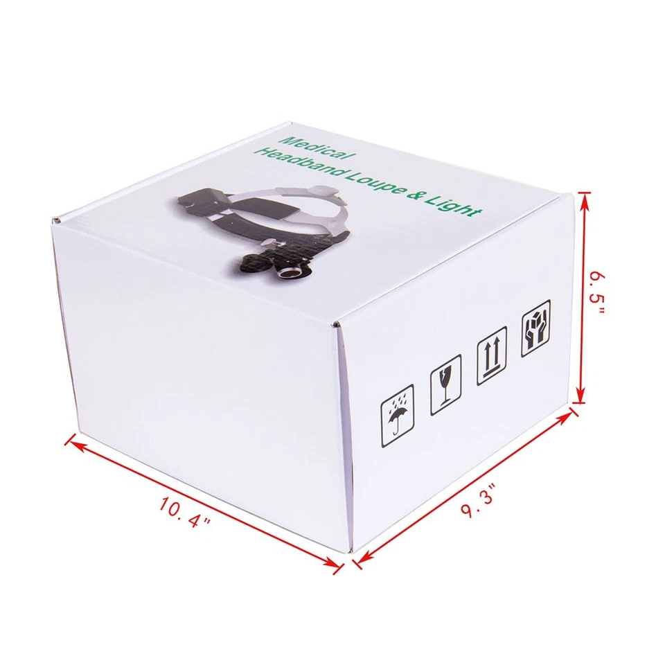 Lupas binoculares quirúrgicas médicas dentales 3,5X diadema lupa faro LED Foto 3 de 4