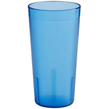 Choice 16 oz. SAN Plastic Pebbled Tumbler - 12/Pack (select color below)