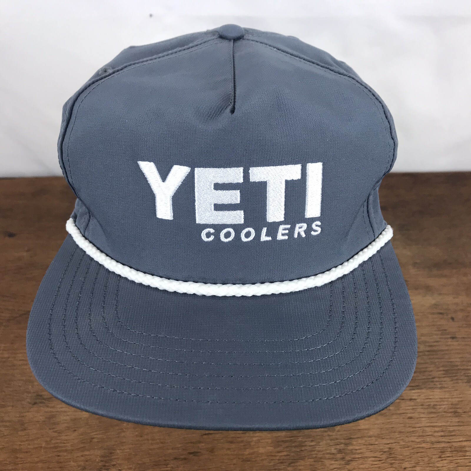 Yeti Coolers Gray Polyester Snapback Trucker Cap … - image 2