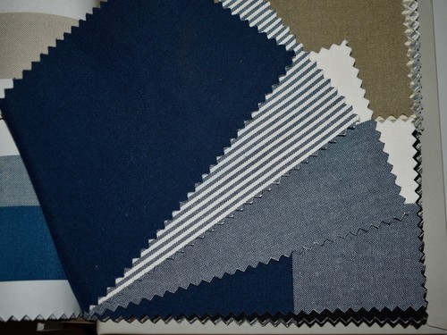 FABRIC SAMPLE BOOK Stripes Solids Checks SHORELINE In/Out 58pc LOT e-z peel back - Picture 5 of 17