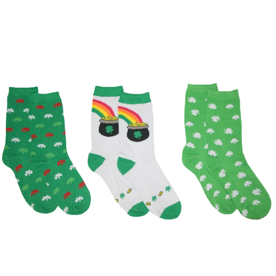 Calcetines para mujer Día de San Patricio - Paquete de 3 - talla 9-11 - NUEVO Foto 2 de 4