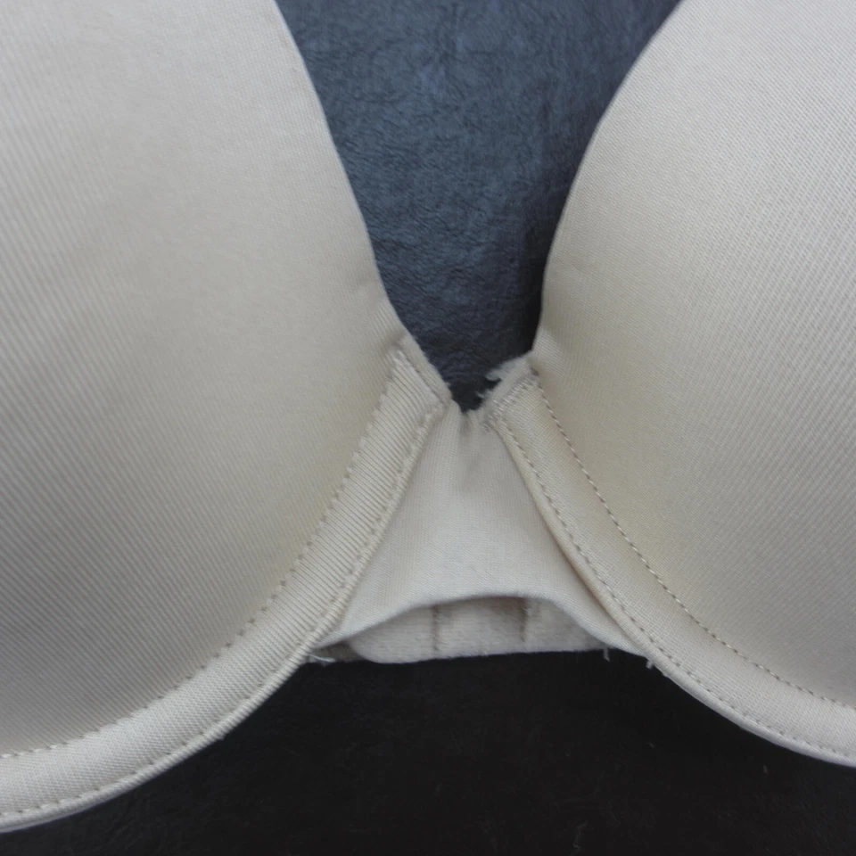 So Bra 32B Beige Acolchado Con Aros Cierre Ajustable Espalda Foto 3 de 4