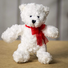 10" Classic New White Teddy Bear