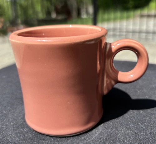 Vintage 1950's Fiesta Ware Retired Rose Tom and Jerry Mug Very Good Used Cond.