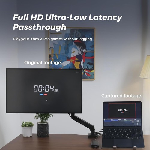Carte de Capture Vidéo USB 3.0 Ultra Faible Latence pour PS5/PS4/Switch Streaming - Photo 7/10