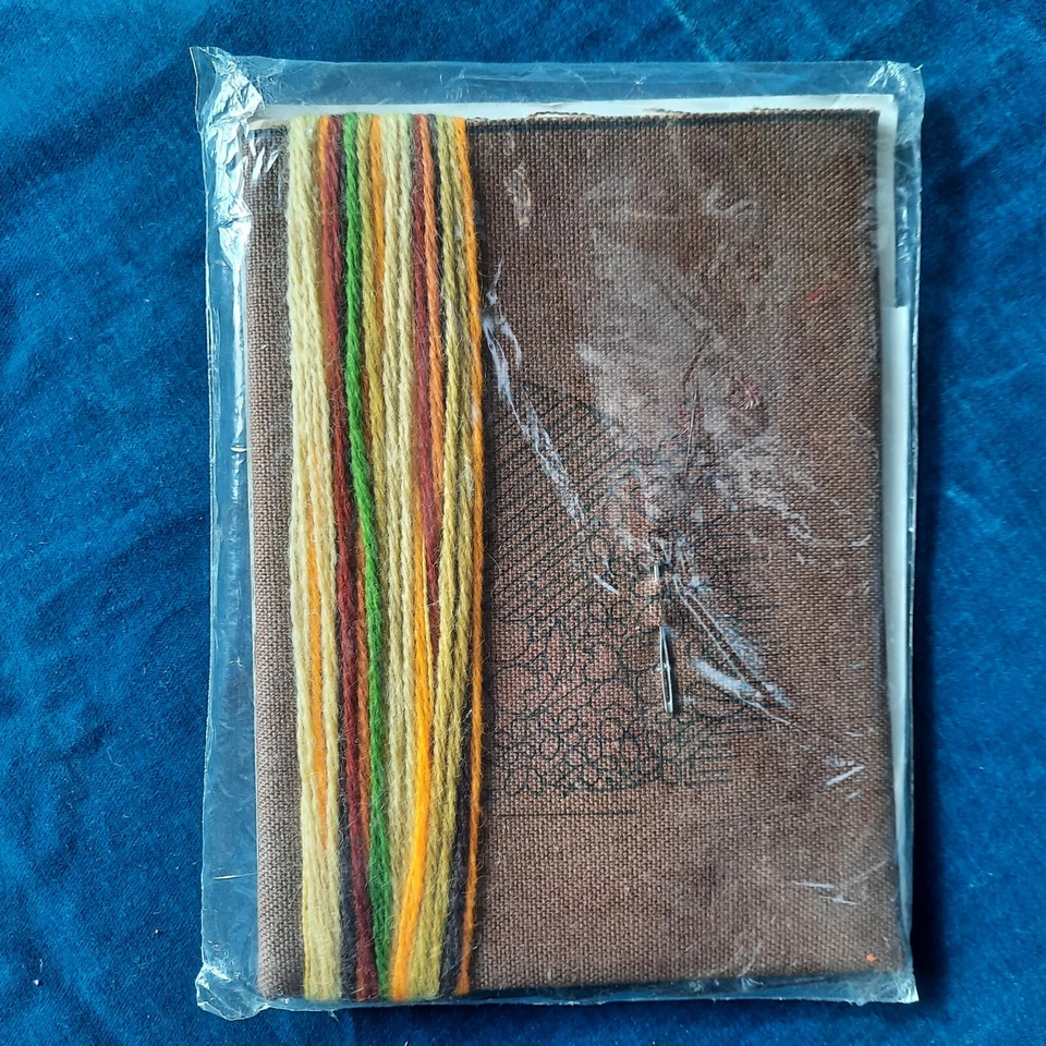 Vintage Jiffy Stitchery MARIGOLDS ON A BASKET Crewel Kit 5"x7" Sunset Design 215 - Image 3 of 3