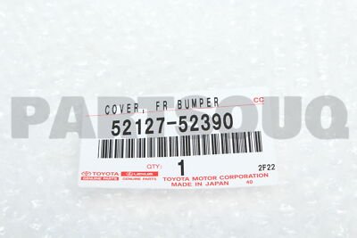 5212752390 Genuine Toyota COVER, FRONT BUMPER HOLE, RH 52127-52390