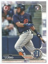 Dawel Lugo Detroit Tigers 2019 Bowman Baseball Rookie Card