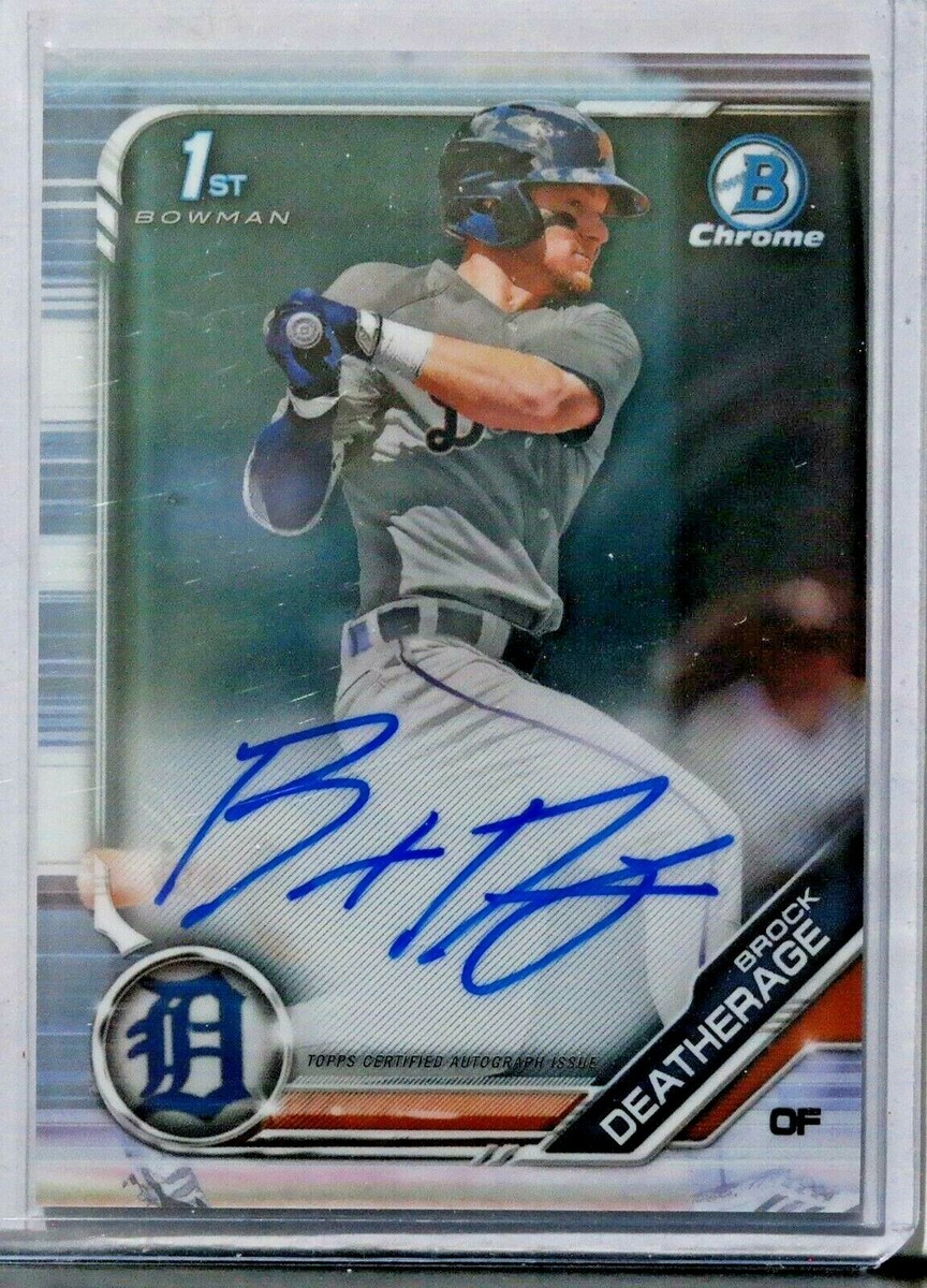 2019 Bowman Chrome Brock Deatherage CPA-BD 1st Bowman Auto Detroit