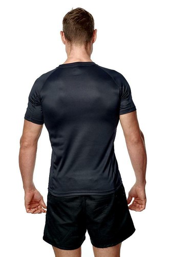Mens Gym T-Shirt Active Performance Wicking Cool Running Top Fitness Breathable - Picture 5 of 42