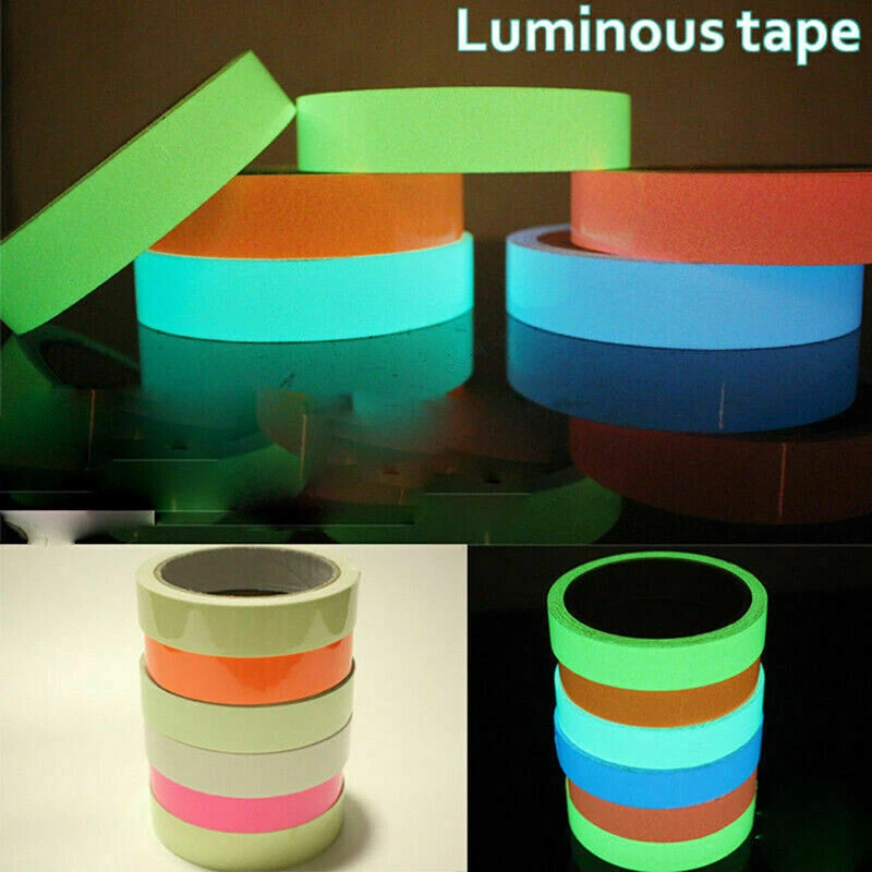 GLOW IN DARK TAPE Sticky Luminous Self-adhesive Safety Stickers Stage Decor 10M - Image 2 of 4