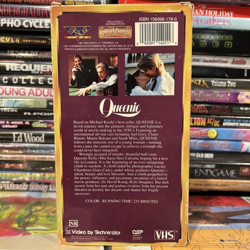 Queenie 1987 VHS Tested Kirk Douglas Mia Sara TV Merle Oberon Inspired Biopic - Picture 6 of 14