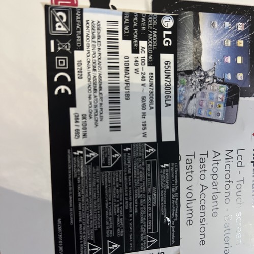 EAB64370909 ALTOPARLANTI COPPIA PER TV LG 49UN71006LB Rif. 142 - Foto 3 di 3