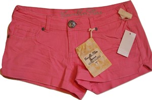 Vanilla-Star-Juniors-Sz-9-Bubblegum-Pink-Denim-Jean-Shortie-Shorts