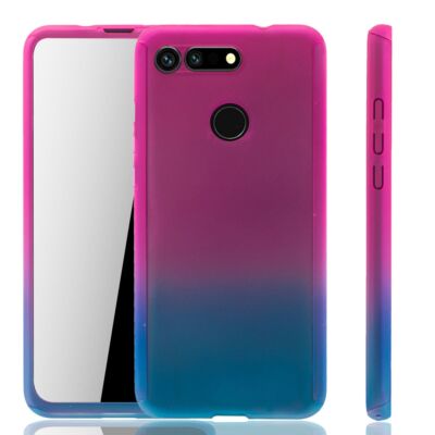 Handyhülle Schutz Case für Huawei Honor View 20 Full Cover Displayschutz Blau