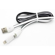USB CABLE 2-IN-1 CHARGER POWER CORD BRAIDED WIRE SYNC for PHONES  TABLETS