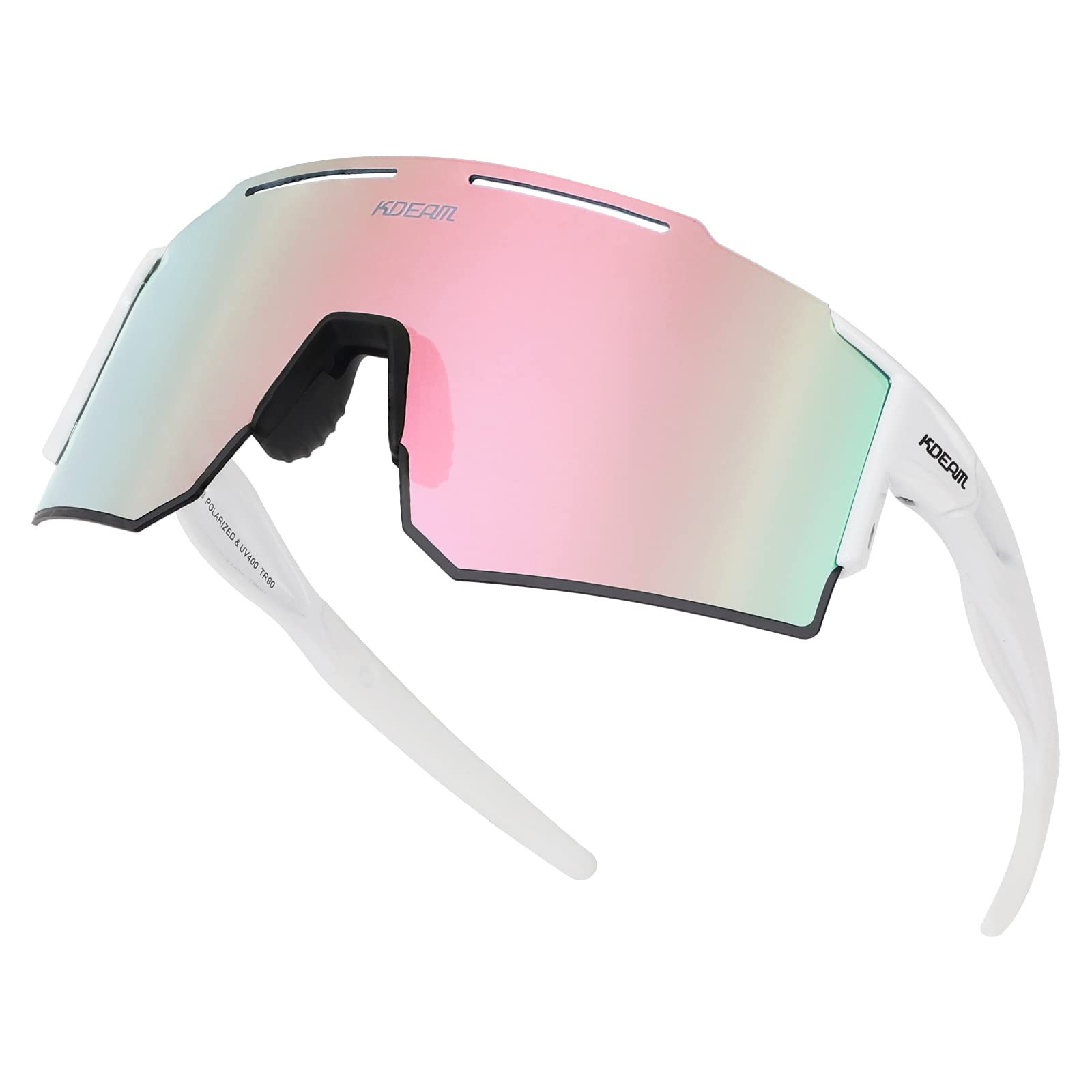 Sports Polarized Sunglasses Men Women,One Piece Square Cycling Glasses UV400 ...