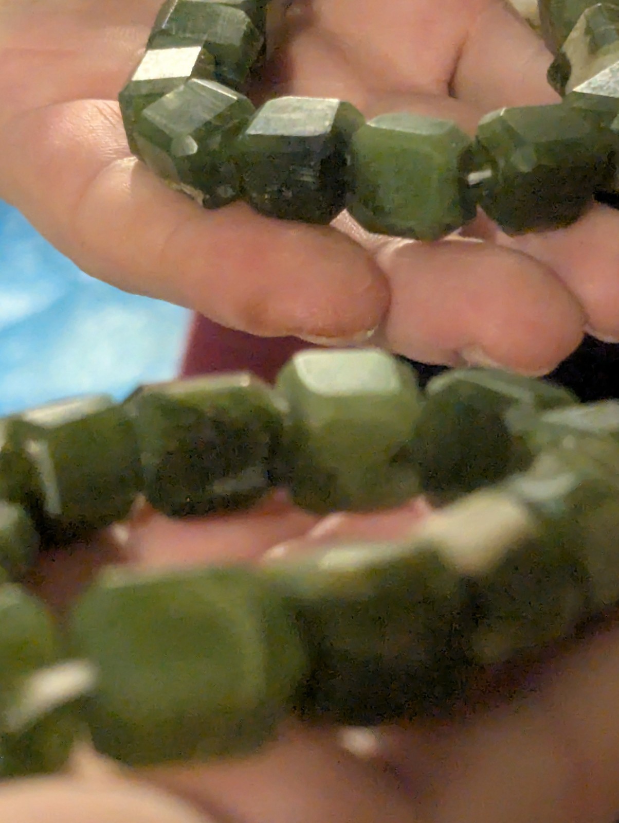 Green Rectangular Crystal Bracelet (Maybe Tremoli… - image 22