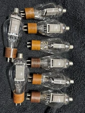 Eight 811 Sylvania And Amperex Vintage Tubes