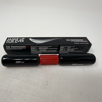 MAKE UP FOR EVER ~ THE PROFESSION ALL MASCARA ~ BLACK ~ 2 X 0.27 OZ New In Box