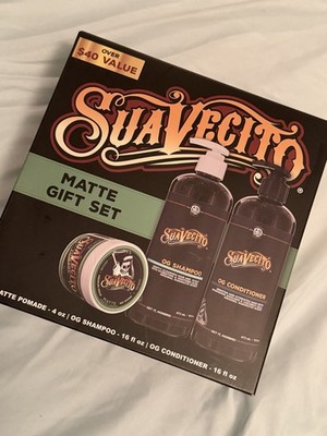 Suavecito Matte Gift Set Pomade 4oz OG Shampoo Conditioner 16oz New Sealed