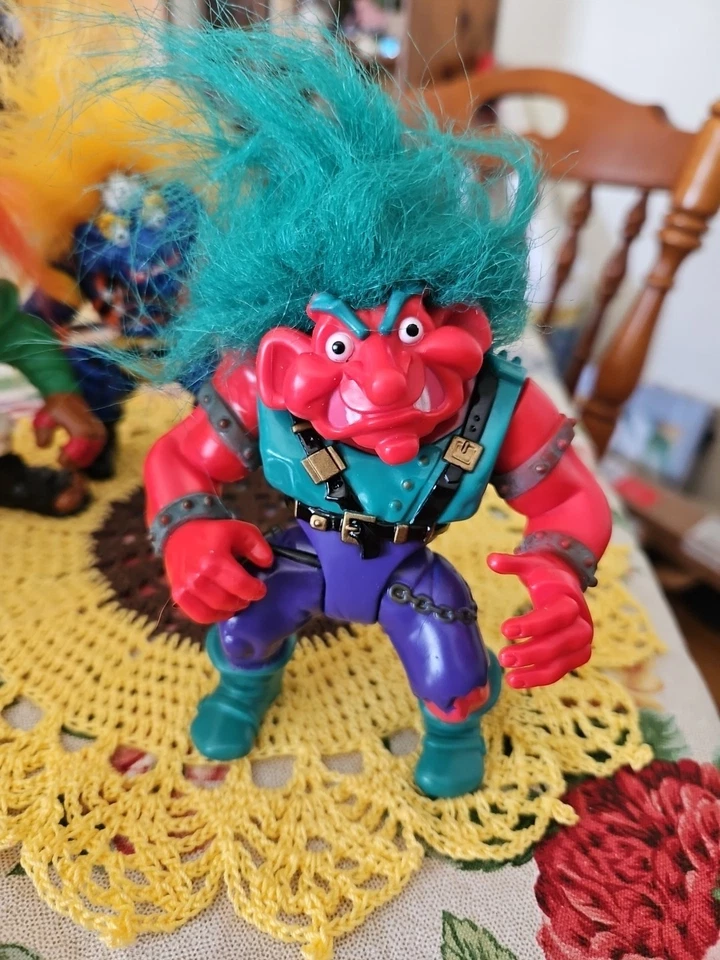 Vintage Lot Of 5 Battle Trolls  Troll Action Figures 1992 Hasbro - 5" Tall  - Image 4 of 4