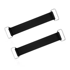 2PCS Motorcycle Battery Strap, Stretchable Rubber Battery Straps Hold 2 PCS