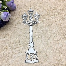 1 Pcs Metal Street Lamp Design Cutting Dies,Metal Cutting Dies Stencils for D...