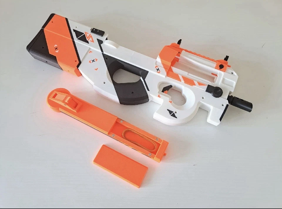 P90 Asiimov (Pistola de banda de goma alimentada por revista 7 capacidad redonda por cargador)  Foto 2 de 4