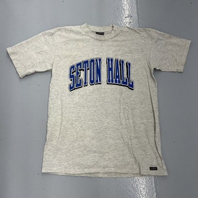 Vintage 90s Seton Hall University Grey Spellout T-Shirt 1990s