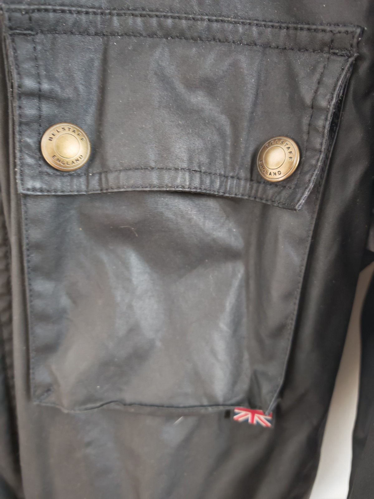 Belstaff Roadmaster Men's Black Waxed Cotton Motorcycle Jacket Size IT 50 image 10