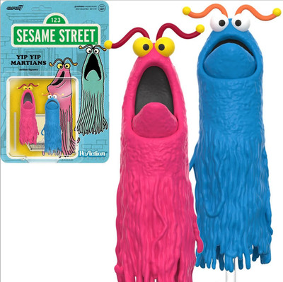Sesame Street ReAction YIP YIP MARTIANS 3.75'' Figure Super7  IN-STOCK 