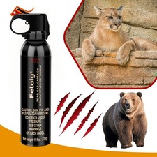Feloiy Bear Repellant Self Defense Spray - 11 oz Bear Attack Deterrent