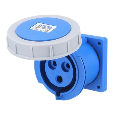 IP67 220-250V 32A 2P+E 3 Pin CEE Flush-mounted Sockets for Aviation Industry
