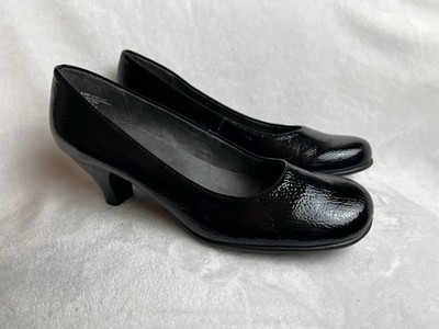 New Aerosoles Pumps Heels Heelrest Black Patent Women s 8.5 M  Wise Guy  Shoes