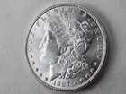 NobleSpirit Superb Gem BU 1887 Morgan Silver Dollar Stunning Luster