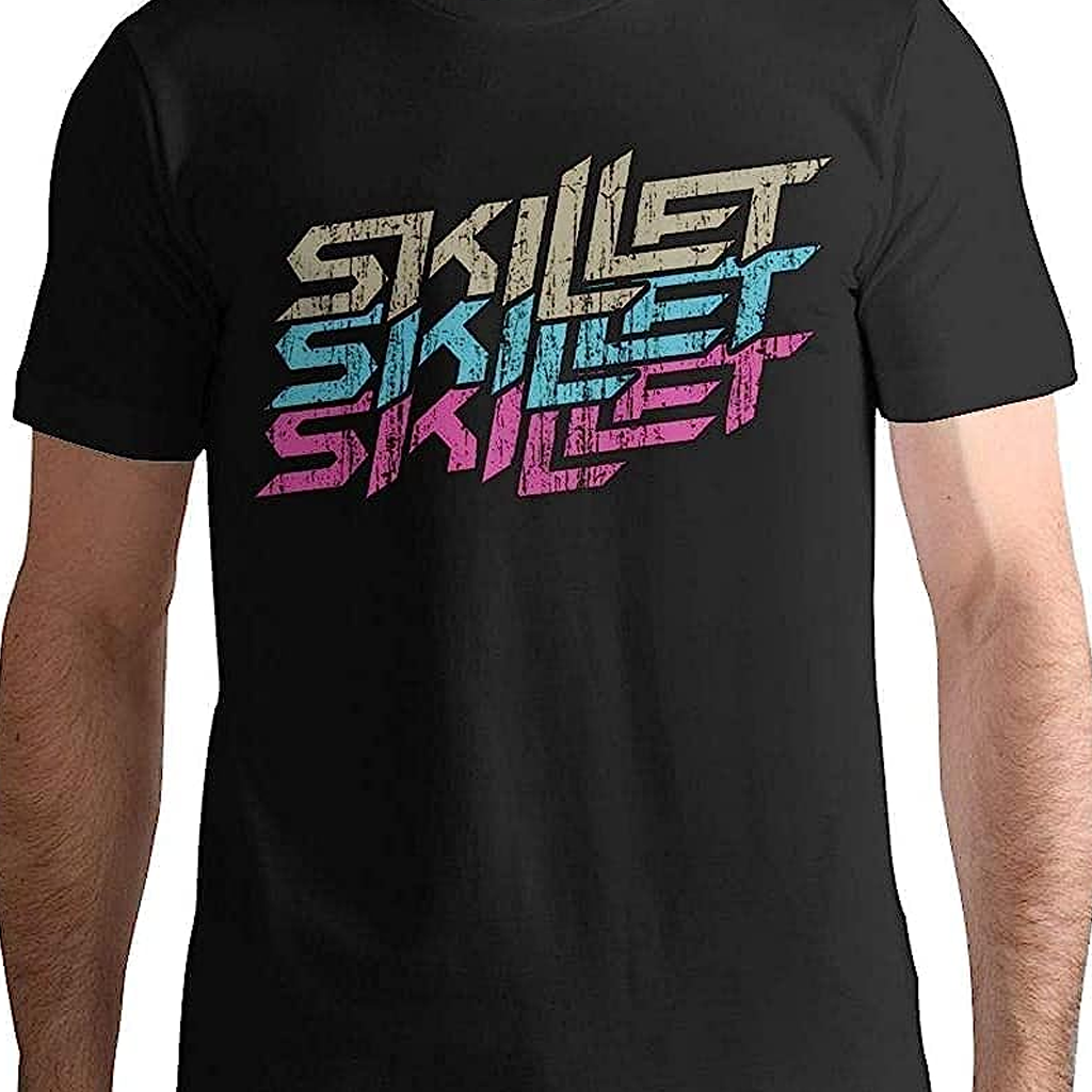 BASIC shirt Skillet band T-shirt Black Short sleeve All Sizes S to 5Xl 153