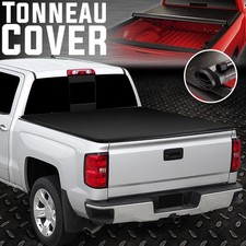 FOR 14-19 CHEVY SILVERADO/GMC SIERRA 6.5FT BED SOFT VINYL ROLL-UP TONNEAU COVER