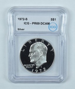 1972-S Eisenhower $1 Silver PR69 DCAM ICG *0832