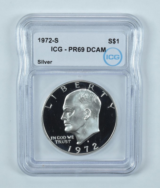 1972-S Eisenhower $1 Silver PR69 DCAM ICG *0832