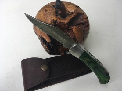 Damastmesser, Jagdmesser Damast, Handarbeit, UNIKAT SONDERPREIS -40% FOLDER
