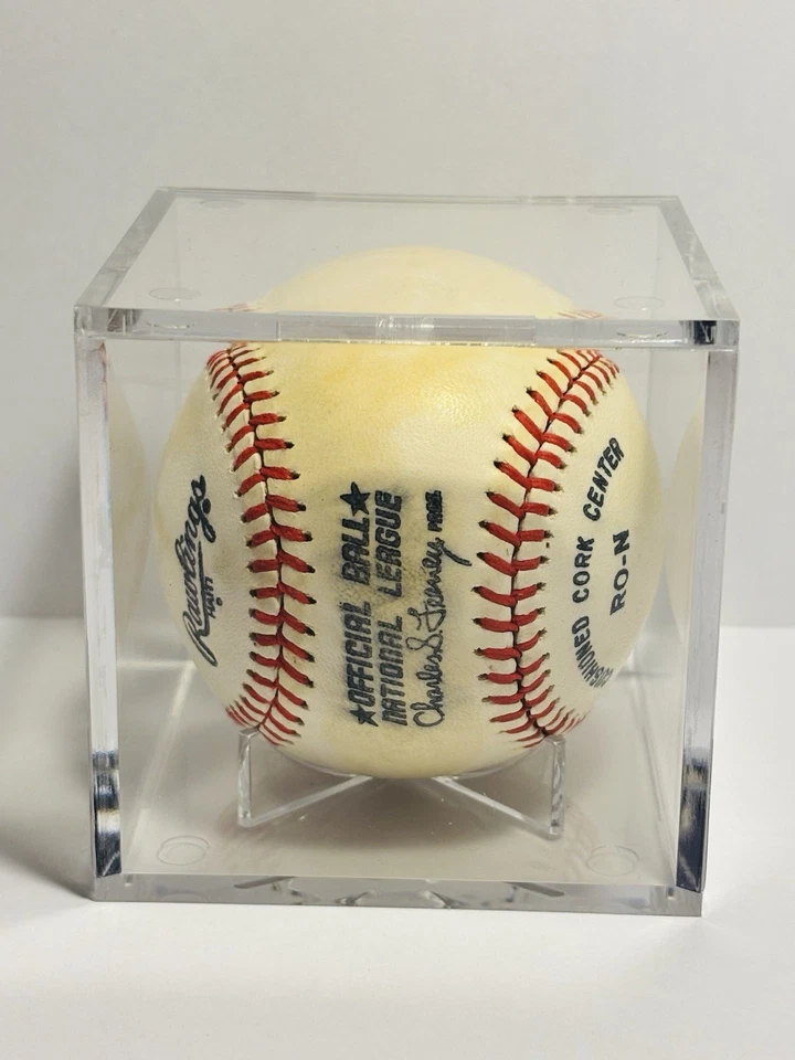 Warren Spahn Autograph Baseball Inscribed “363 Win” Official National League HOF - Image 2 of 4