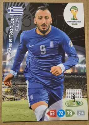 Panini Brazil 2014 Adrenalyn XL Kostas Mitroglou Greece Base card