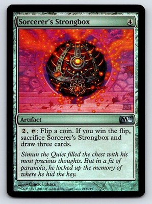 Sorcerer's Strongbox FOIL MTG Magic the Gathering U Magic 2011 (M11) 213 NM