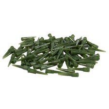 100 Pcs Green Plastic Tapered Pinhead Glue Liquid Dispenser Needles 14G X2P8