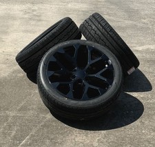 Chevy Tahoe Silverado Suburban Black Snowflake 22 Wheels Ironman Highway Tires Chevy Tahoe Silverado Suburban Black Snowflake 22 Wheels Ironman Highway Tires