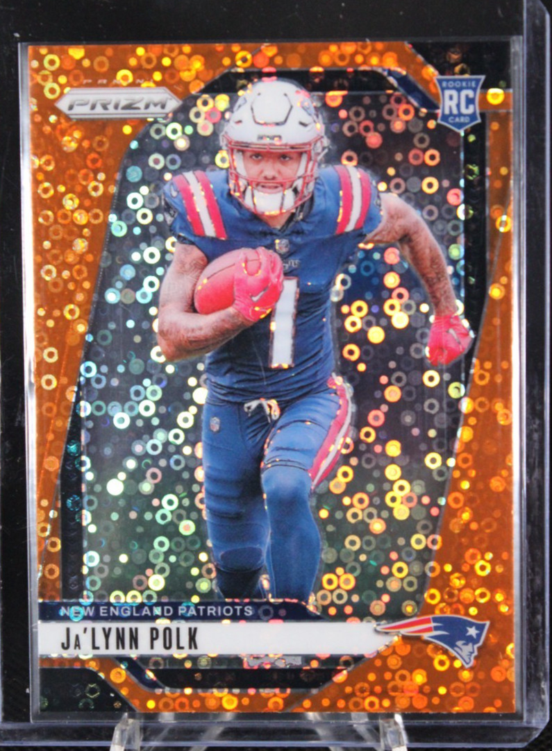 Ja’Lynn Polk (RC) 2024 Panini Orange Disco Prizm Rookie Card #339 Patriots