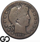 1912-S Barber Half Dollar