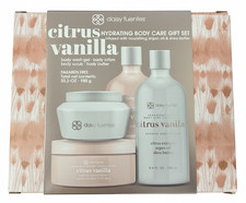 Daisy Fuentes Citrus Vanilla Hydrating Body Care 4 Piece Gift Set - NEW